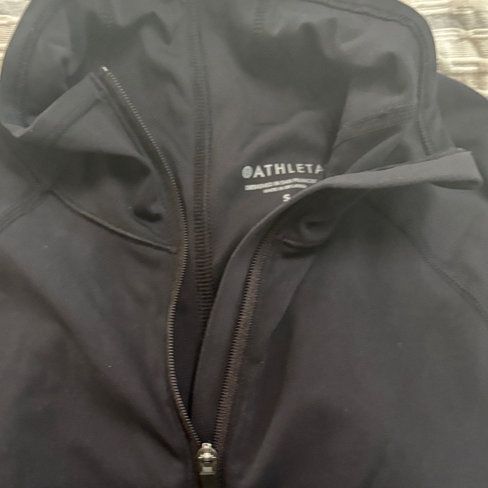 Athleta Black Full-Zip Performance shirt